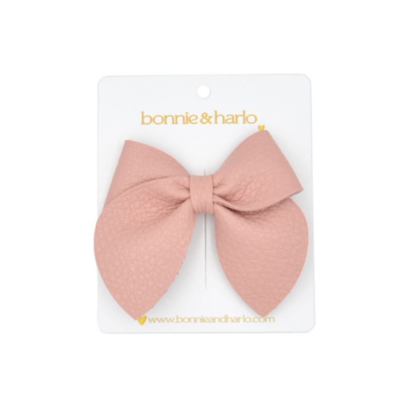 big bow clip | pink