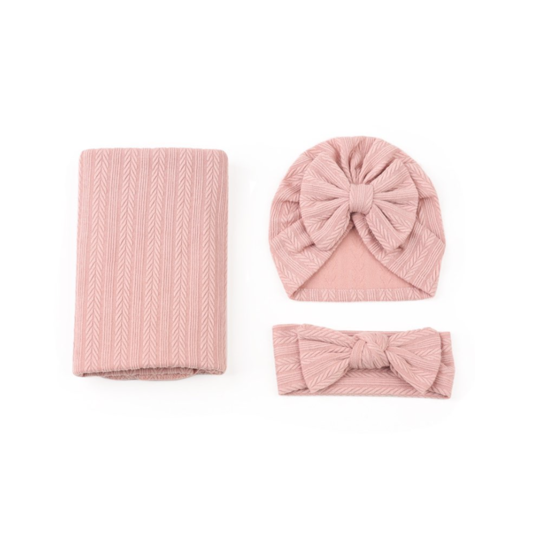 baby wrap set | pink