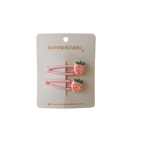 snap clips | strawberry light pink