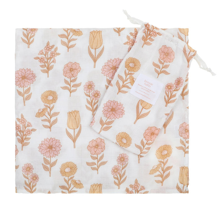 baby wrap swaddle | retro floral