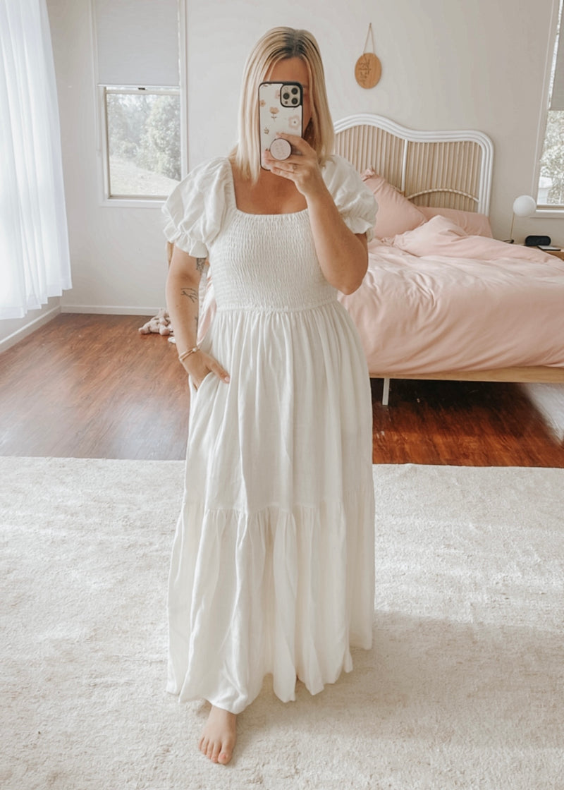 ladies maxi dress | white PREORDER