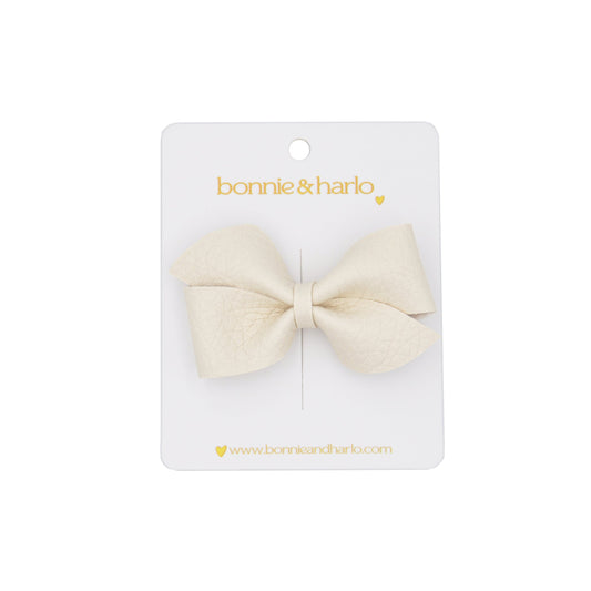 pinwheel bow | cream
