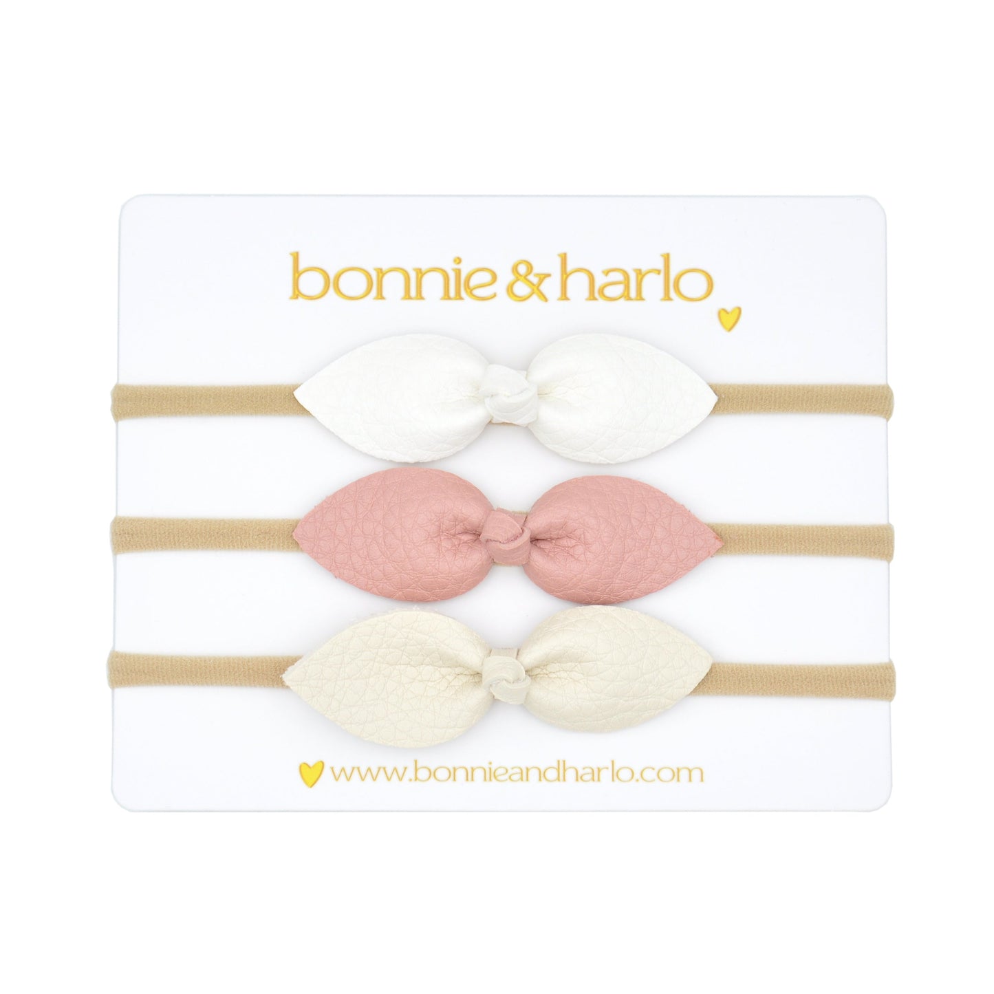 Bonnie Bow | White/Pink/Cream Combo