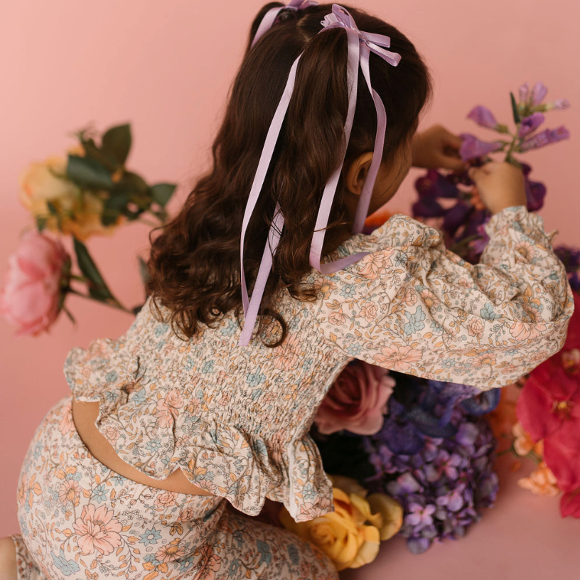 Long Puff Sleeve Shirred Crop | Flourish