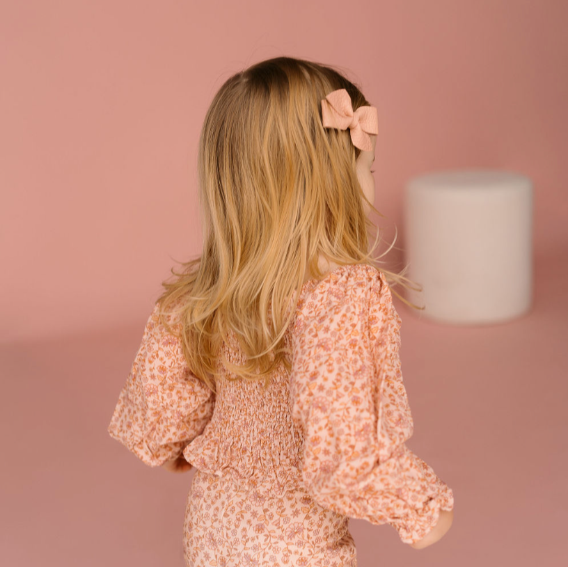 Long Puff Sleeve Shirred Crop | Meadow