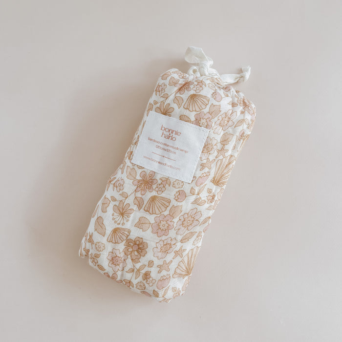 baby wrap swaddle | seashells