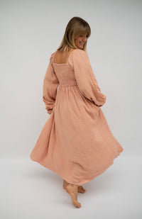 ladies maxi dress | pink