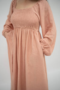 ladies maxi dress | pink