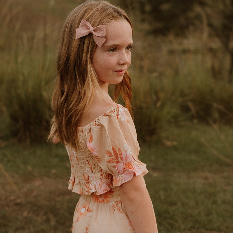 girls shirred top | delilah