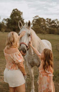 girls shirred top | delilah