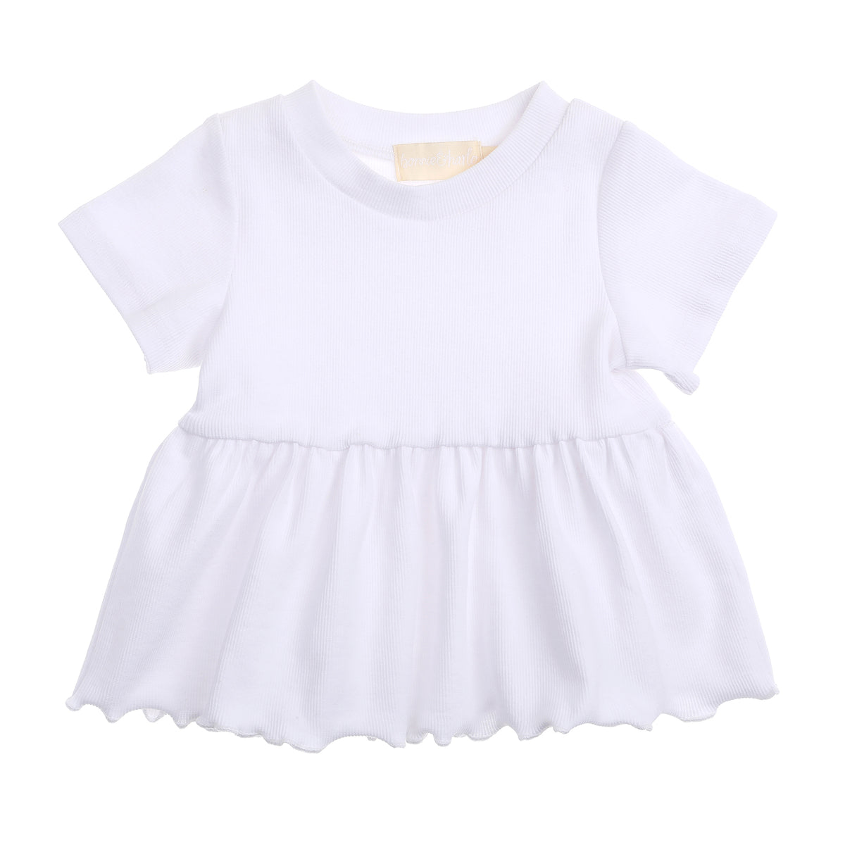 peplum top | white