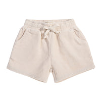 cord shorts | cream