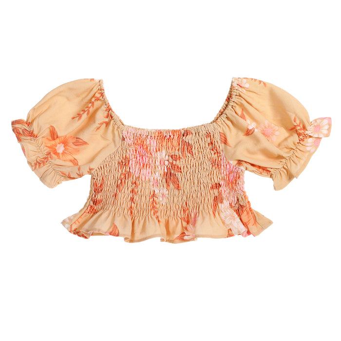 girls shirred top | delilah